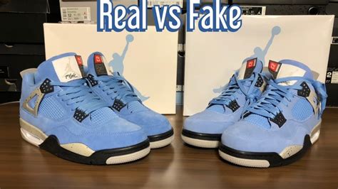 jordan 4 university blue fake